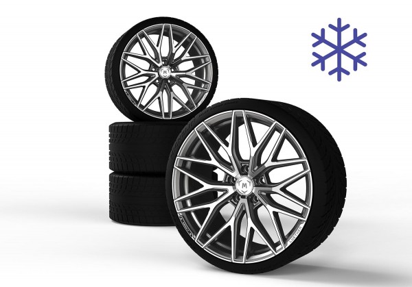 Winter wheel set for BMW 2, 3, 4 series (G20 G21 G22 G23 G42) Platinum Polished