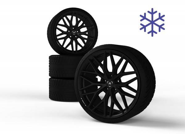 Winter wheel set for BMW 2, 3, 4 series (G20 G21 G22 G23 G42) Satin Black